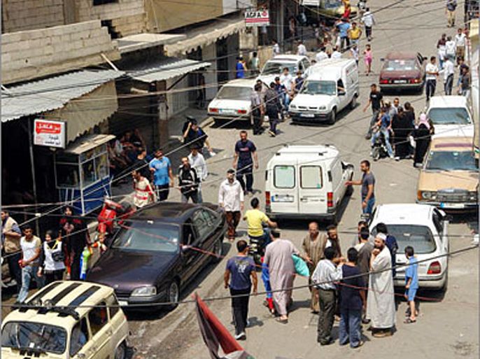 كثافة سكانية باتت تغص بها شوارع مخيم البداوي نتيجة أعداد لاجئي مخيم نهر البارد.