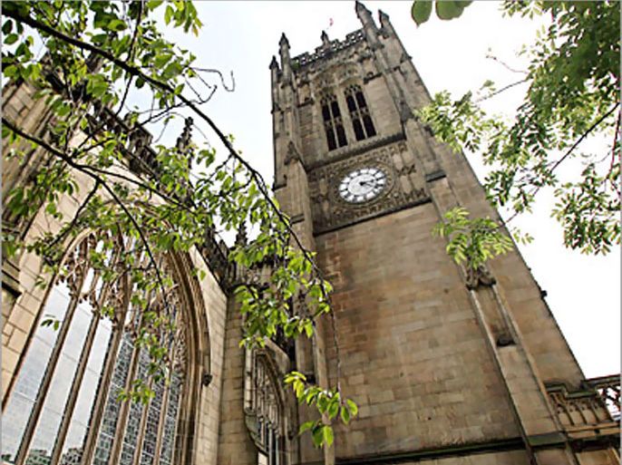 AFP / Manchester cathedral is pictured in Manchester, in north-west England, 11 June 2007. Deeply offended and worried about gun crime in its midst, the Church of England on