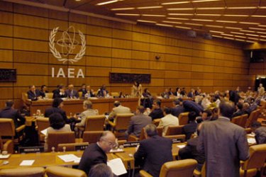 A general view of the International Atomic Energy Agency's 35-nation board of governors meeting at the organization's headquarters