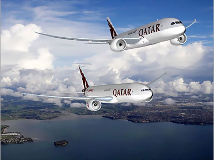 epa01171496 Artist's impression released 11 November 2007 after Boeing and Qatar Airways held a signing ceremony at the Dubai Air Show to mark the airline's order for 30 787