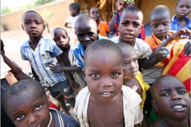 . AFP / Some of the 103 children, who were nearly abducted by a French charity, are pictured 14 November 2007 at an orphanage in the eastern Chadian town of Abeche, where