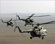   المروحيات تتصدر مبيعات الأسلحة الروسية(رويترز-أرشيف)