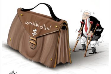 كاريكاتير عباس و السبعة مليارات دولار - عامر الزعبي