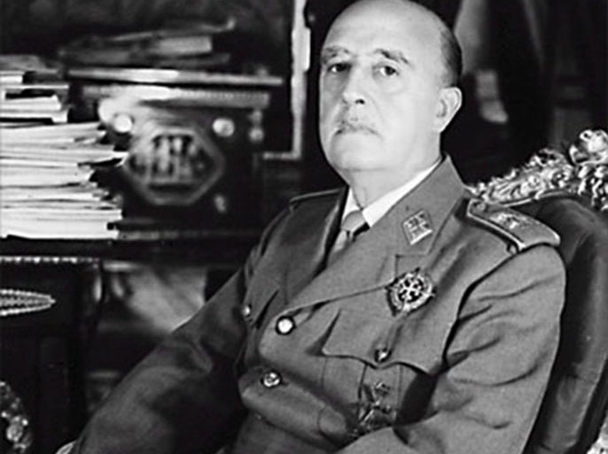 epa00577288 (FILES) Undated file photograph of Francisco Franco, who ruled Spain for nearly 40 years with an iron fist, on the eve of the 30th anniversary of his death, which will take place on Sunday 20 November 2005.