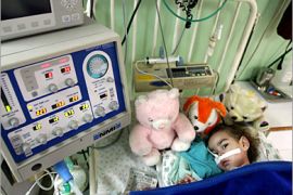 AFP / A Palestinian child lies in a hospital bed at al-Nassir hospital in Gaza City, 21 January 2008. Gaza endured a fourth day of hardship today as Israel vowed to maintain a punishing