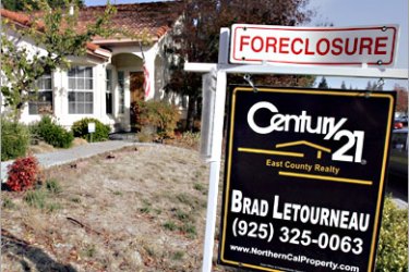 REUTERS/ A foreclosure sign is seen in Antioch, California in this November 27, 2007 file photo. The U.S. housing crisis has focused attention on adjustable rate mortgages (ARMs) and