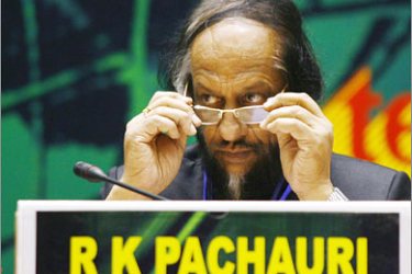 REUTERS/Head of the U.N. Intergovernmental Panel on Climate Change (IPCC) Rajendra Pachauri attends the opening ceremony of the