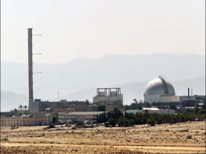 afp - Photo dated 08 September 2002 shows a partial view of the Dimona nuclear power plant in the southern Israeli Negev desert. The southern Israeli town of Dimona, which was hit