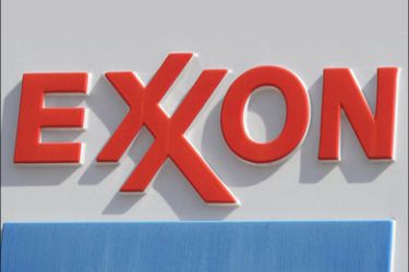 afp - An Exxon gas station sign is seen in this 12 April, 2006 photo in Washington, DC. ExxonMobil has won a court order freezing 12 billion dollars in worldwide assets of Venezuela's