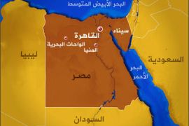 خريطة مصر موضح عليها الواحات البحرية - محافظة المنيا