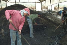 العمال يستخرجون الفحم بعد 15 يوما (الجزيرة نت)