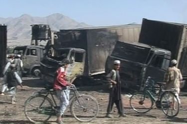 هجوم على قافلة مؤن لقوات التحالف في أفغانستان