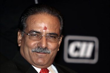 afp : Nepalese Prime Minister Pushpa Kamal Dahal, also known as Prachanda, attends a business meeting organised by the Confederation of Indian Industry (CII) in Bangalore on