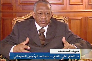 د. نافع على نافع / مساعد الرئيس السوداني - المصدر الجزيرة