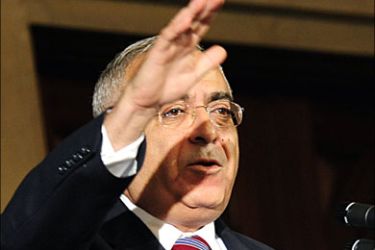 afp : Palestinian National Authority Prime Minister Salam Fayyad addresses the Palestinian Business and Investment Forum on October 14, 2008 at the US Chamber of