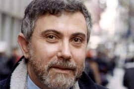 An undated handout photo shows top US economist Paul Krugman, who won the 2008 Nobel Economics Prize on October 13, 2008 for "analysis of trade patterns and location
