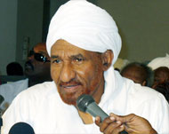 الصادق المهدي نعى مبادرة أهل السودان(الجزيرة نت-أرشيف) 
