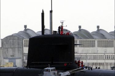 afp : The fourth and final vessel in France's new generation fleet of nuclear-powered and nuclear-armed submarines The Terrible takes the sea for the first time on January 26, 2009 in