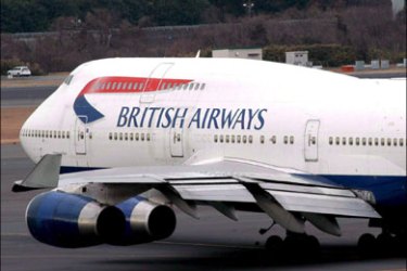 epa : epa01625565 (FILE) A file picture dated 16 December 2007 shows a British Airways aircraft at Heathrow Airport in London. British Airways has announced on 06 February 2009
