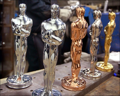 جوائز الأوسكار تنتظر أصحابها في احتفال هوليود اليوم (الفرنسية-أرشيف)