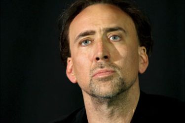epa01550789 US actor Nicolas Cage during a press conference about the filming of the Medieval thriller 'Season of the Witch' by US director Dominic Sena at Seewaldsee
