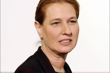 afp ; Outgoing Israeli Foreign Minister Tzipi Livni holds a series of informal meetings at the NATO Headquarters in Brussels on March 5, 2009, during the Foreign Affairs