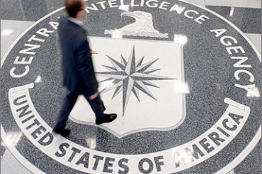 . AFP - A man walks over the seal of the Central Intelligence Agency (CIA) in the lobby of CIA Headquarters in Langley, Virginia, on August 14, 2008. Gen. Michael Hayden, who was replaced as CIA chief earlier this year by President Barack Obama, assailed Obama's decision last week to release "Top Secret"