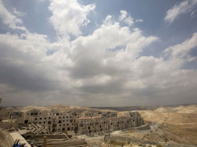 A view of a construction site in the West Bank Jewish settlement of Maale Adumim near Jerusalem May 27, 2009. About half a million Jews live in settlements and smaller