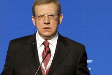 epa01604347 Alexei Leonidovich Kudrin, Deputy Chairman of the Government of the Russian Federation, and Minister of Finance of the Russian Federation speaks during the