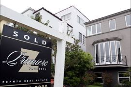 A sold sign is posted in front of a home for sale August 21, 2009 in San Francisco, California. The National Association of Realtors reported
