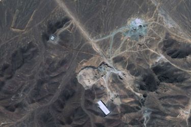 This satellite image made available to AFP on September 28, 2009 by Digitalglobe shows a suspected Iranian nuclear facility near the holy Shiite city of Qom.