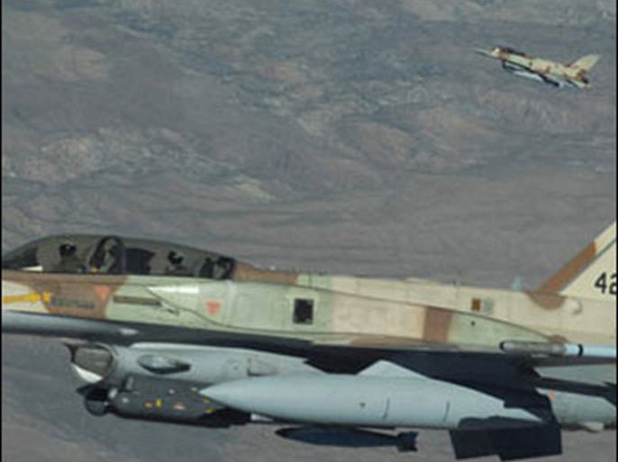 f/In this US Air Force handout picture dated July 17, 2009, two Israeli Air Force F-16s from Ramon Air Base, Israel head out to the Nevada Test and Training Range during Red Flag 09-4. Red Flag,
