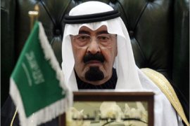 Saudi King Abdullah bin Abdul Aziz attends the Gulf Cooperation Council (GCC) summit in Kuwait City on December 14, 2009. Kuwait's emir opened the Gulf leaders' summit by voicing full support for Saudi Arabia in its fight against Yemeni rebels