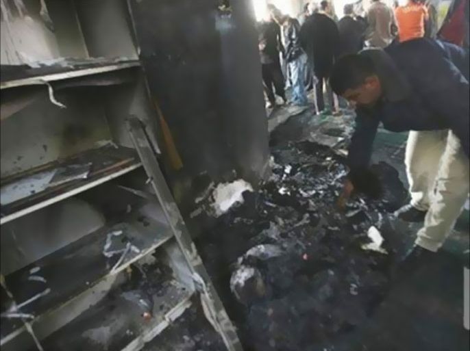 إسرائيل تنتهك مقدسات الفلسطينيين لتفرض نفسها/ حرق مسجد ياسوف قضاء مدينة سلفيت وسط الضفة الغربية من قبل مستوطنين