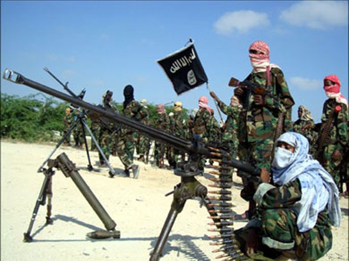 afp : (FILES) -- A file photo taken on January 1, 2010 shows recently trained Shebab fighters waiting during a military exercise in northern Mogadishu's Suqaholaha neighborhood.