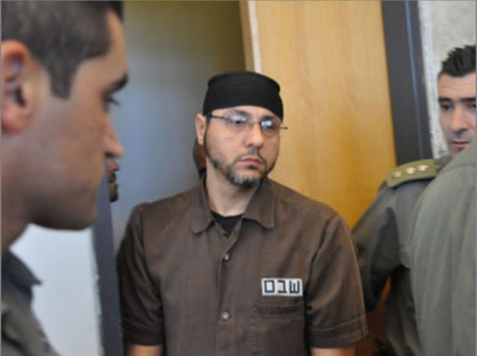 عبد الله البرغوثي في قاعة المحكمة الإسرائيلية