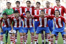 AFP - Paraguay's football team poses prior the Group F first round 2010 World Cup football match Paraguay vs. New Zealand on June 24, 2010 at Peter Mokaba stadium in Polokwane.