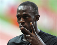 العداء الجامايكي أحرز المركز الأول في سباق  100 م (الفرنسية)