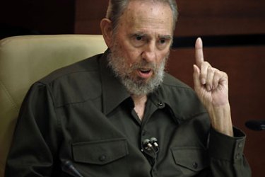 Former Cuban President Fidel Castro attends a special session of the Cuban Parliament, on August 7, 2010 in Havana. Castro on Saturday addressed the communist country's National Assembly for the first time in four years.