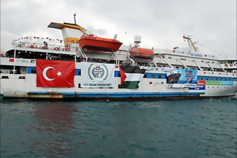 picture shows an undated image taken from the Free Gaza Movement website on May 28, 2010 of the Turkish ship Mavi Marmara taking part in the "Freedom Flotilla" headed