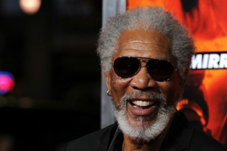 HOLLYWOOD - OCTOBER 11: Actor Morgan Freeman arrives at a special screening of Summit Entertainment's 'RED' at Grauman's Chinese Theatre on October 11, 2010 in Hollywood, California. Frazer Harrison/Getty Images/AFP== FOR NEWSPAPERS, INTERNET, TELCOS &amp; TELEVISION USE ONLY ==