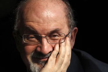 Author Salman Rushdie listens during an interview with Reuters in central London, October 8, 2010. Photograph taken on October 8, 2010. REUTERS