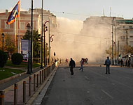  من الاحتجاجات التي شهدتها أثينانهاية عام 2008 (الجزيرة نت-أرشيف)