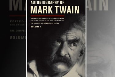 epa02453002 An undated handout picture provided by the University of California Press on 17 November 2010 shows the cover of the first volume of the autobiography of US author and humorist Samuel Langhorne Clemens, best known by his pen name Mark Twain (1835-1910),