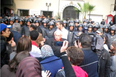 تظاهرات مصرية إحتفاء بالثورة التونسية