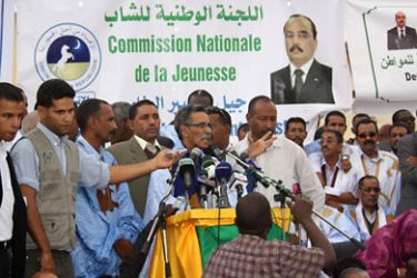 محمد يحي ولد حرمة يتحدث في مهرجان نظمته الأغلبية الأغلبية الحاكمة في نواكشوط (تقرير موريتانيا تتعهد بإجراءات لمواجهة الغلاء )