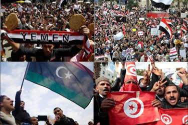 صور للمظاهرات في بعض البلدان العربية - المصدر رويترز