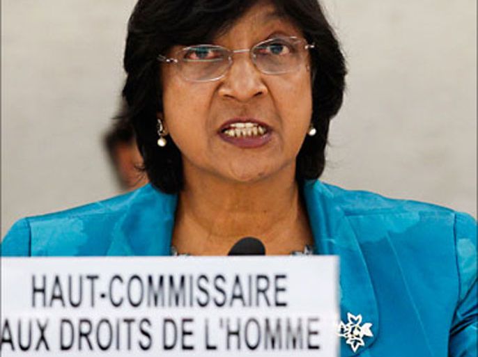 r_United Nations High Commissioner for Human Rights Navi Pillay adresses the opening of the 16th session of the Human Rights Council at the United Nations European