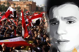 ثورة مصر وفي الإطار عبد الحليم حافظ