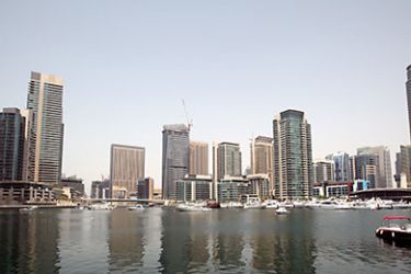 epa02257311 Skyscrapers are seen at Dubai Marina in gulf emirate of Dubai, United Arab Emirates, 22 July 2010.
